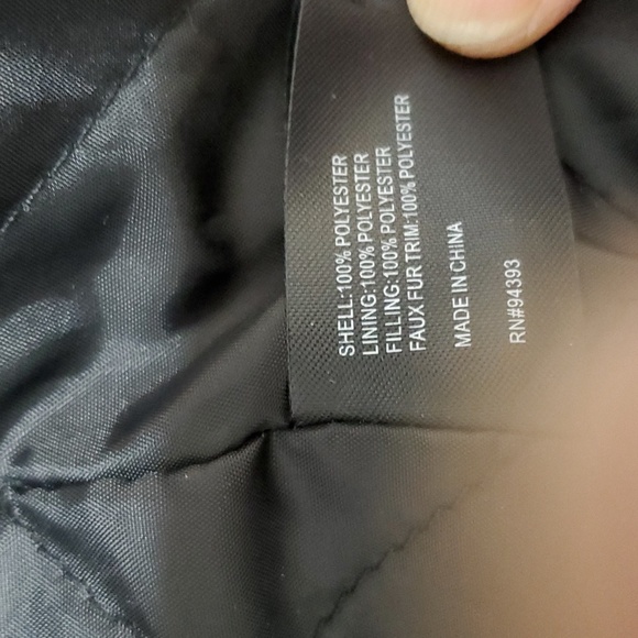 CoffeeShop 2X Woven Pointed & Belted Collar Faux Fur Zip Front 2-Pocket Jacket - Picture 10 of 10